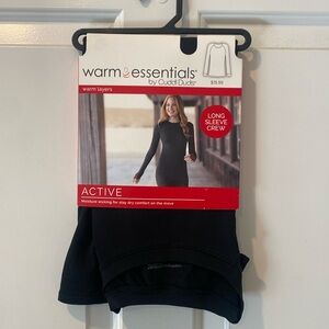 NWT CuddlDuds warm layer, women’s black size Large.